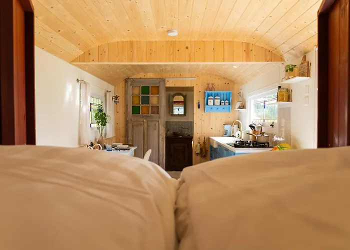 Wegdromen Op De Veluwe In Romantische Rode Pipowagen *